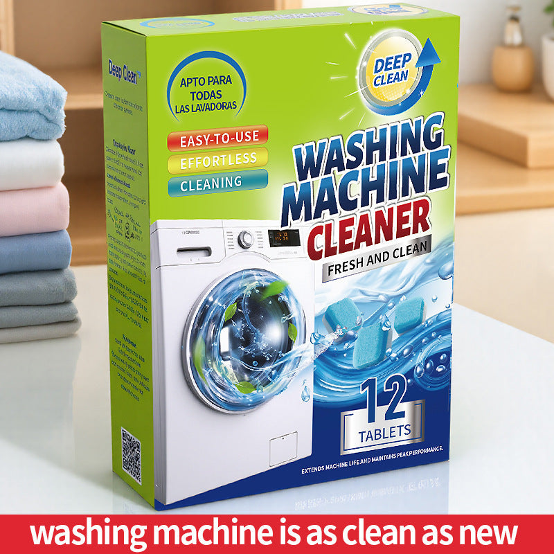 Cross-border washing machine tank cleaner washing machine effervescent sheet decontamination and descaling automatic effervescent cleaner